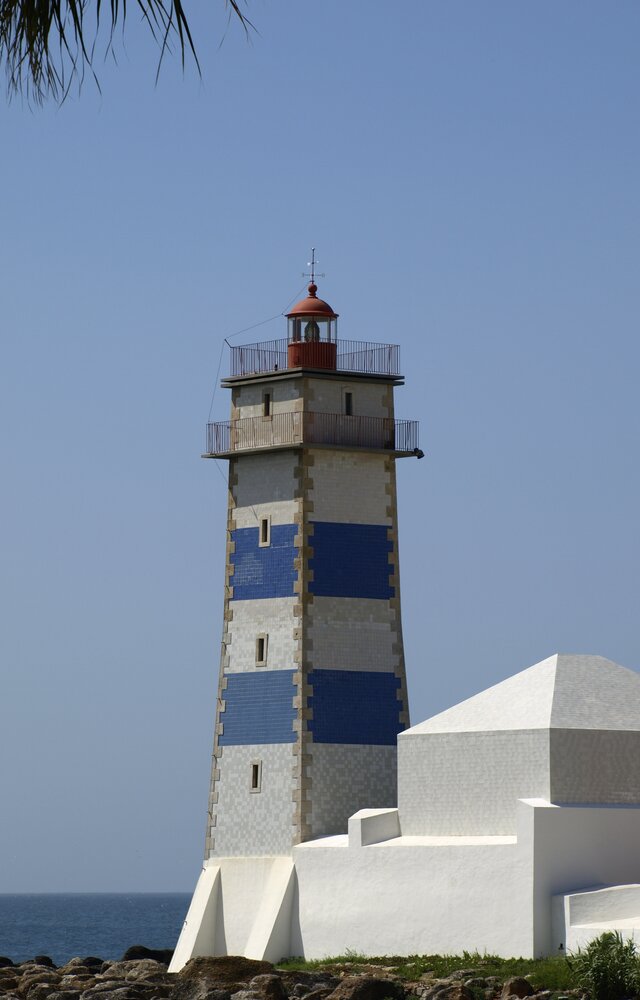 Cascais coastline in July light